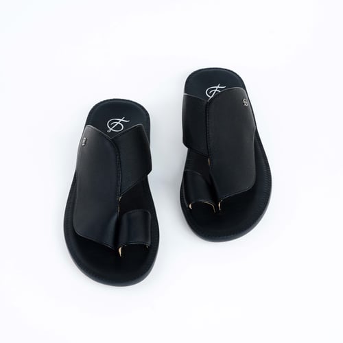 حذاء رجالي - أسود سادة