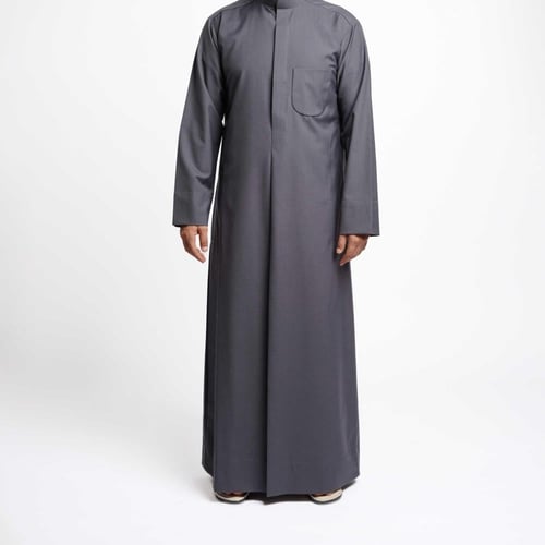 ثوب كويتي شبابي شتوي سادة