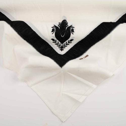 شال مطرز اسود علبه 172