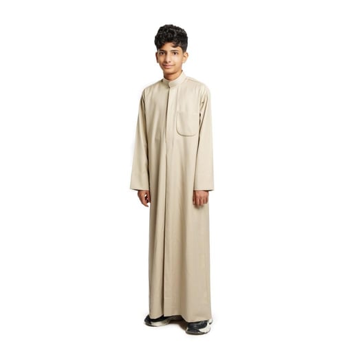 ثوب كويتي شتوي شبابي مقلم