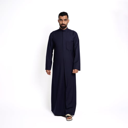 ثوب كويتي رجالي شتوي سادة