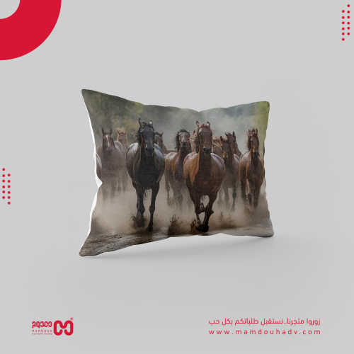 خدادية مطبوعة على شكل خيل مستطيلة