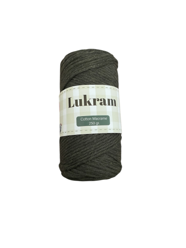 مكرمية روب رمادي غامق