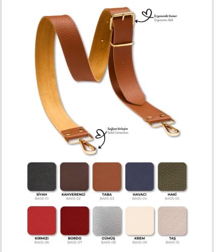 يد شنطة طويلة جلد