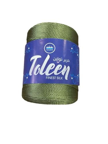 سلسلة حرير أخضر زيتوني