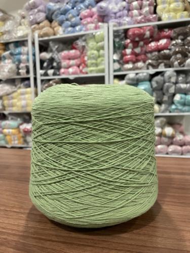 قطن ايطالي أخضر فستقي