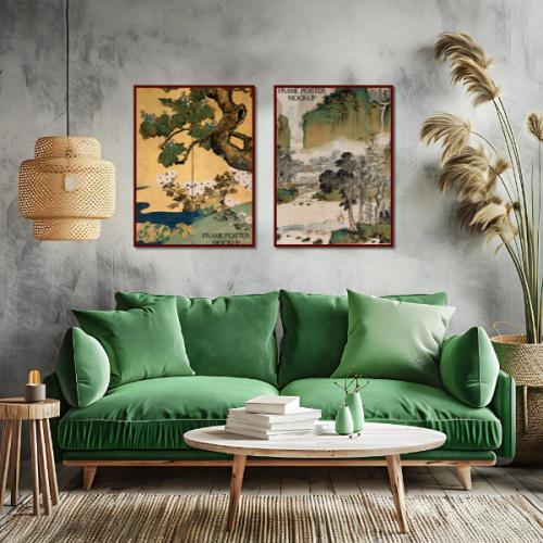 لوحات جداريه ثنائية مميزه