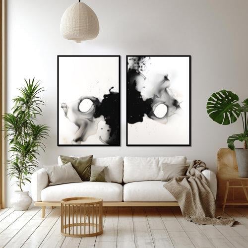 لوحات جداريه ثنائية مميزه