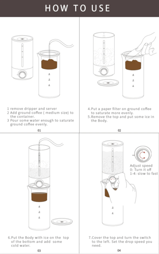 أداة التقطير البارد - تايمور - اسود