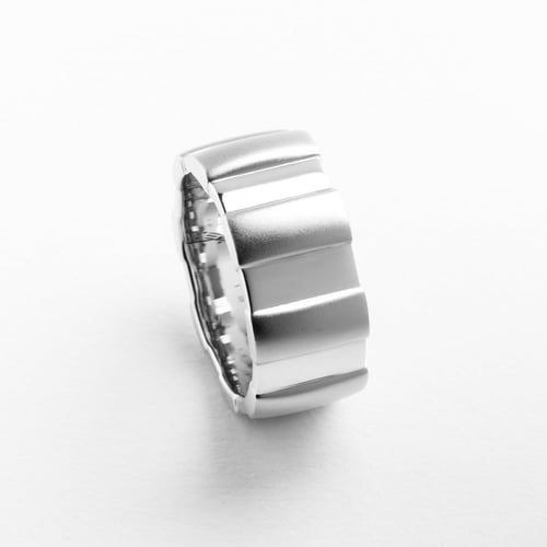 دبلة فضة كلاسيك | عريض