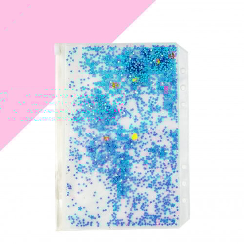 جيب مملوء باشكال مختلفة من القليتر البنفسجي A5