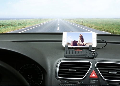 حامل جوال (هولدر) مع كيبل للأيفون والأندرويد ماركة...