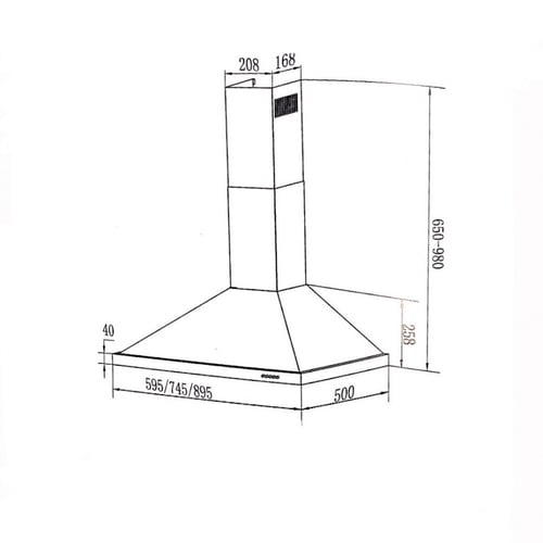 شفاط ماستر جاز 60 سم MGHF-60