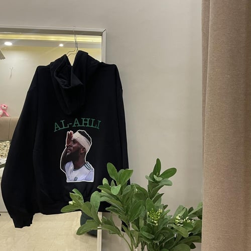 بلوفر أسود- التصميم من الجهتين حسب الطلب