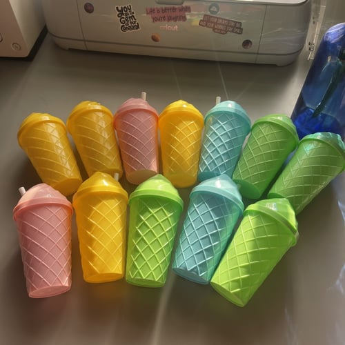 ١٢ كاسة ايس كريم-٤ ألوان-