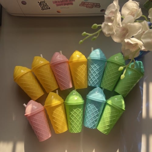 ١٢ كاسة ايس كريم-٤ ألوان-