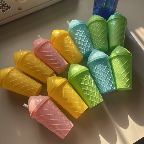 ١٢ كاسة ايس كريم-٤ ألوان-