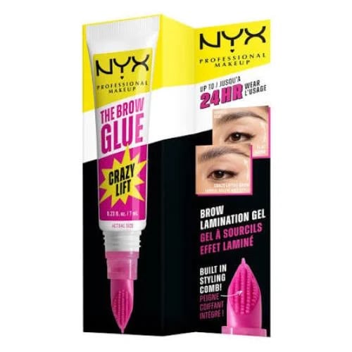 غراء ومسكرة حواجب كريزي لفت من NYX (7 مل))
