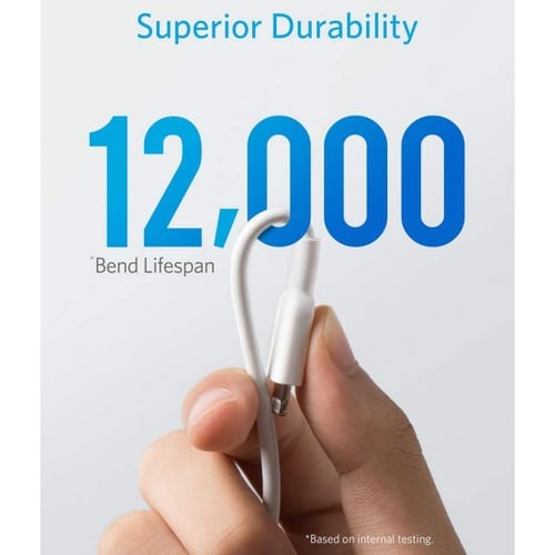 كيبل lightning الى USB من انكر بقوة 2.4 امبير بطول...