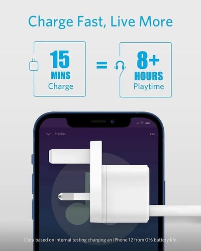 شاحن جداري بمنفذ Tybe-C بقوة 20 واط من انكر