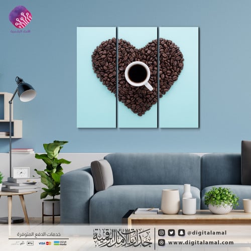 Multiple wall panels of a coffee cup and coffee be...