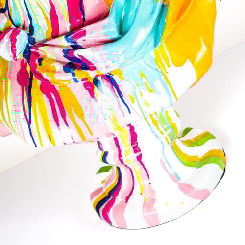 Sculpture splash paint