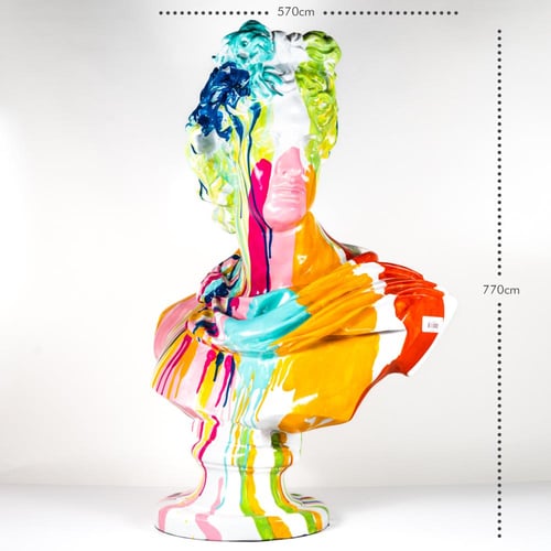 Sculpture splash paint