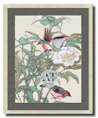 Parakeets Painting Frame