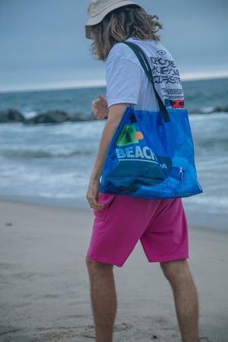 Beach plastic bag