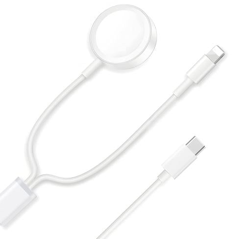 سلك شاحن 2 في 1 (تايب سي - ساعة ابل + ايفون) (T346...