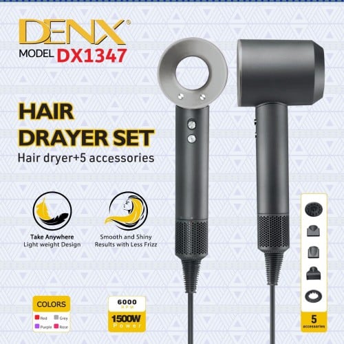 مجموعة مجفف الشعر DX1347 من شركة DENX