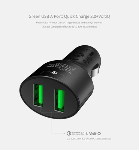 شاحن سيارة ( إجمالي الناتج 30 واط) (CC2TF) - مدخلي...