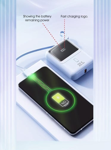 شاحن متنقل (P03) (MiNi) 10,000mAh ميلي أمبير مع مد...