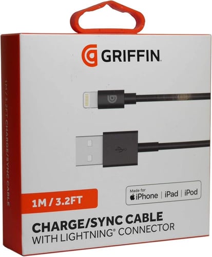 سلك شاحن (USB-A - LIGHTNING) ايفون (١ متر ) من GRI...