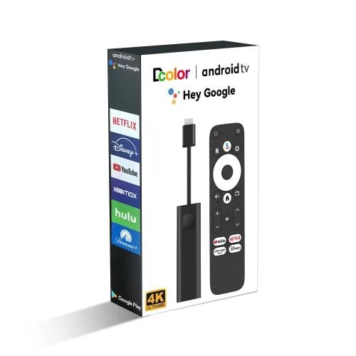 جهاز بث DColor 4K، تلفزيون يعمل بنظام Android مع م...