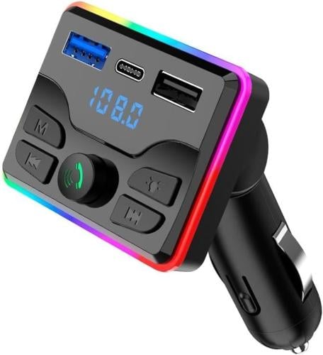 مشغل MP3 للسيارة (MX19) مزود ببلوتوث وإضاءة محيطة...