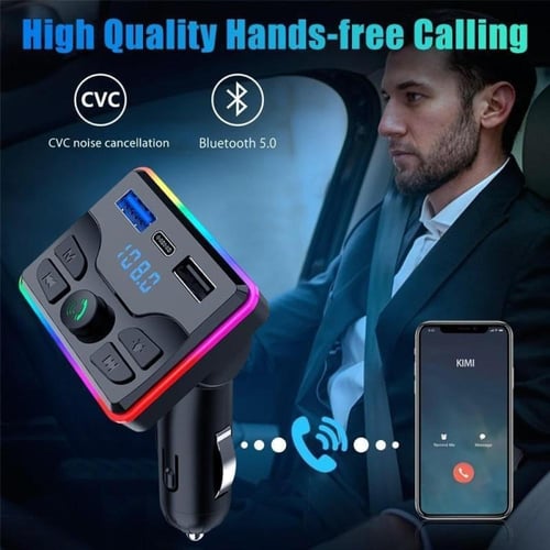 مشغل MP3 للسيارة (MX19) مزود ببلوتوث وإضاءة محيطة...