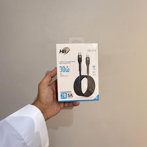 سلك شاحن (HB-219) (تايب سي - ايفون) (2 متر) من HB