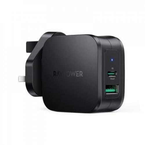 شاحن RP-PC144 منزلي Type-C + USB-A 30 واط PD Pione...