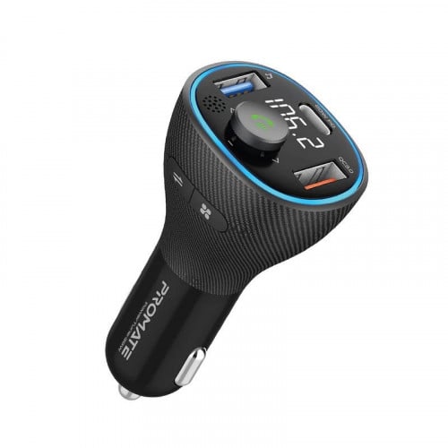 شاحن سيارة PowerTune-38W مع مشغل FM من شركة PROMAT...