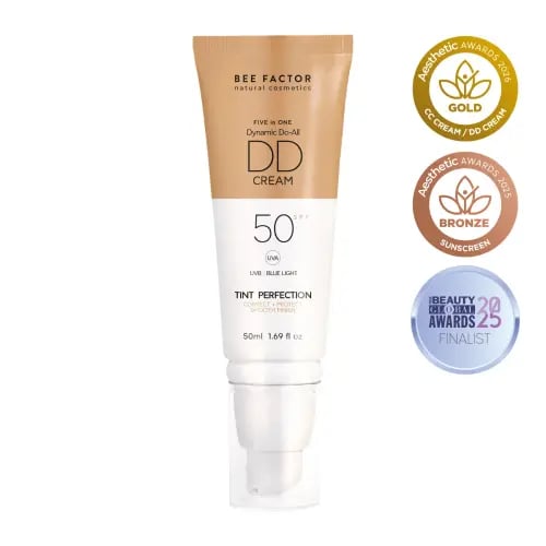 كريم DD بعامل حماية SPF50 يعزز إشراقة البشرة ويحسّن مظهرها العام