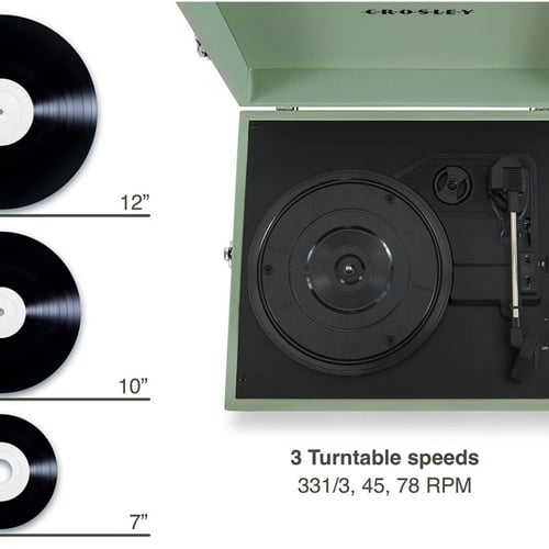 جرامافون crosley أخضر