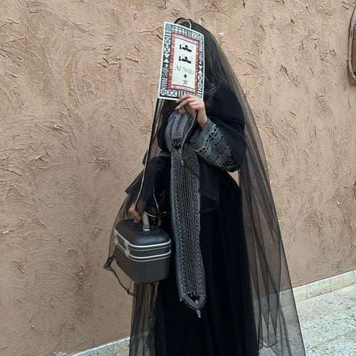 جلابية القط العسيري بالفضي