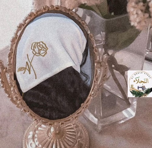 منديل الشعر بالتطريز