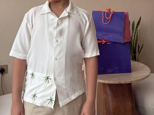 قميص اطفال النخل المطرز