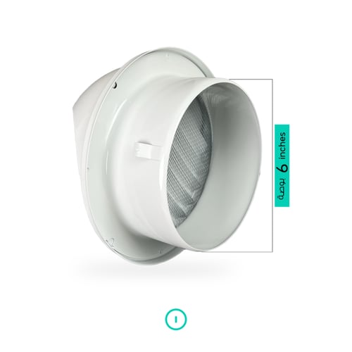 غطاء خارجي لمجرى الهواء 6 بوصة