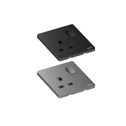 أورا مقبس ثلاثي 13 امبير- أكريليك بملمس جلدي بالوا...