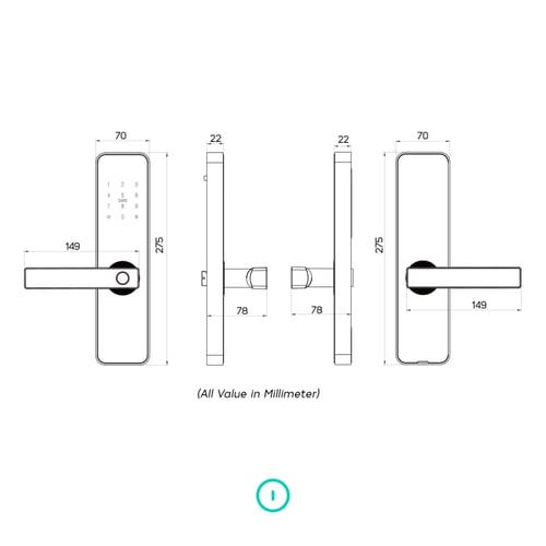 ليبرا (04) قفل باب ذكي