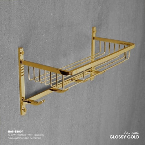 سلة شاور مع 4 خطافات تعليق مدمجة SB004