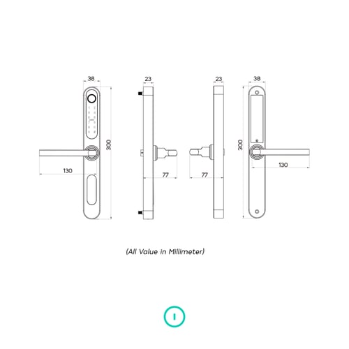 ليبرا (05) قفل باب ذكي